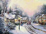 Christmas Village by Thomas Kinkade